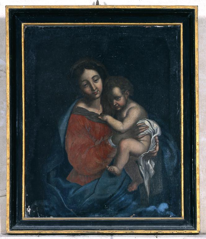 Tableau et son cadre : Vierge à l'Enfant