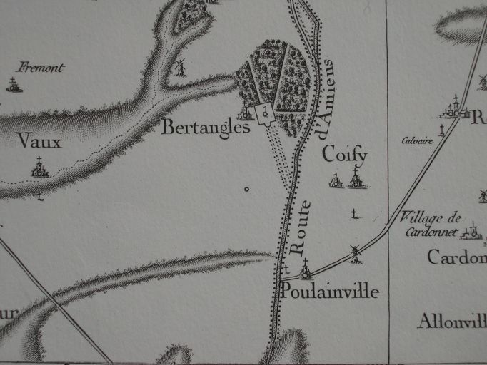 Le canton de Villers-Bocage : le territoire de la commune de Bertangles