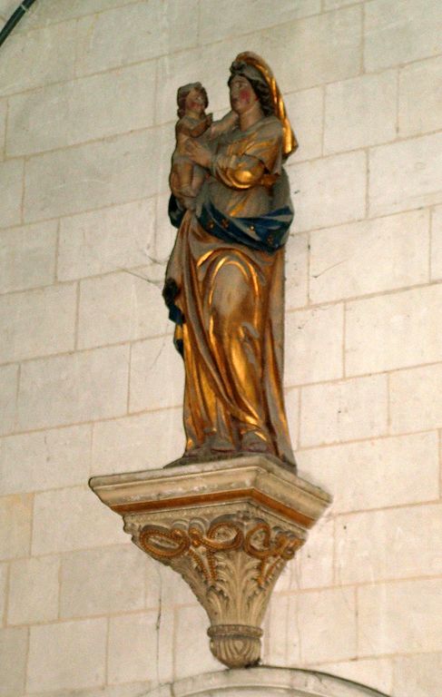 Statues en pendant (petite nature) : Vierge à l'Enfant, Saint Roch