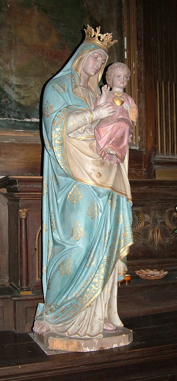 Statue (petite nature) : Notre-Dame du Sacré-Cœur