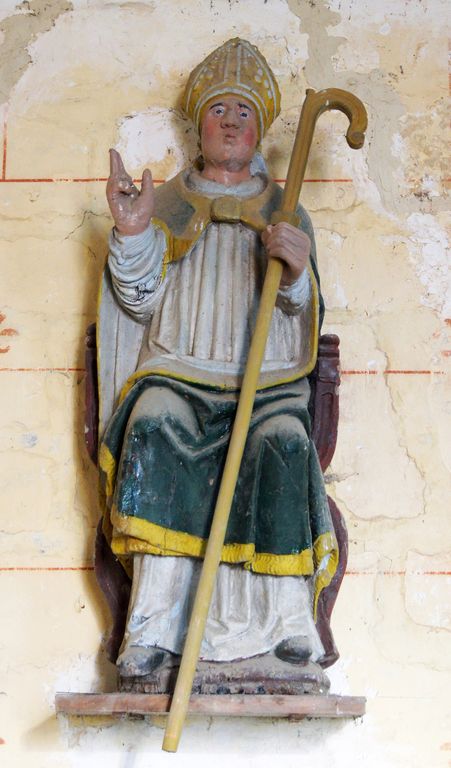 Statue (petite nature) : Saint évêque, dit saint Nicolas
