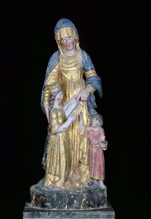 Groupe sculpté : sainte Anne trinitaire