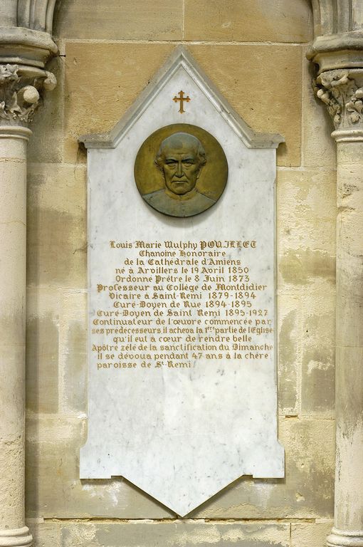 Tombeau (panneau funéraire) du chanoine Louis Marie Wulphy Pouillet