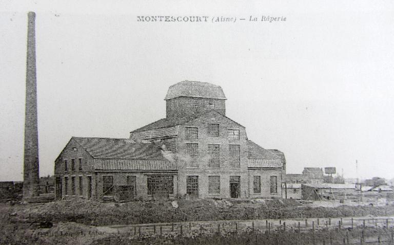 Ancienne râperie de betteraves de la Compagnie Nouvelle des Sucreries Réunies (C.N.S.R.) à Montescourt (détruite)