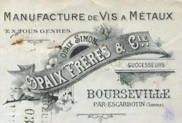 Ancienne usine de vis Opaix-Simon, puis Opaix Frères, puis Ets Valentin