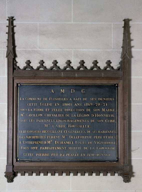 Le mobilier de l'église paroissiale Saint-Eustache de Flesselles