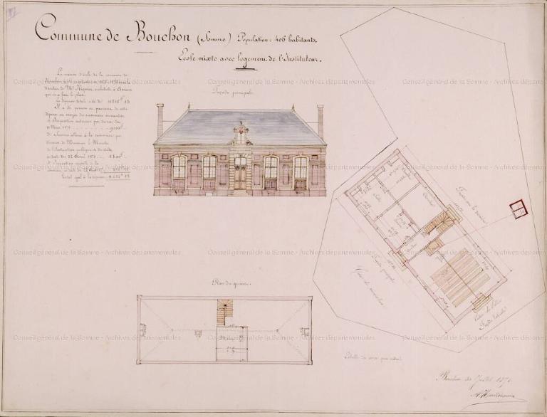 Ancienne école primaire mixte de Bouchon, devenue mairie