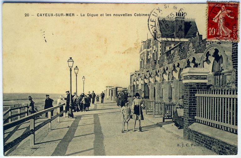 Cabines de bain de la plage de Cayeux-sur-Mer