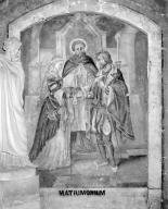 Deux peintures murales : le sacrement du mariage, la charité