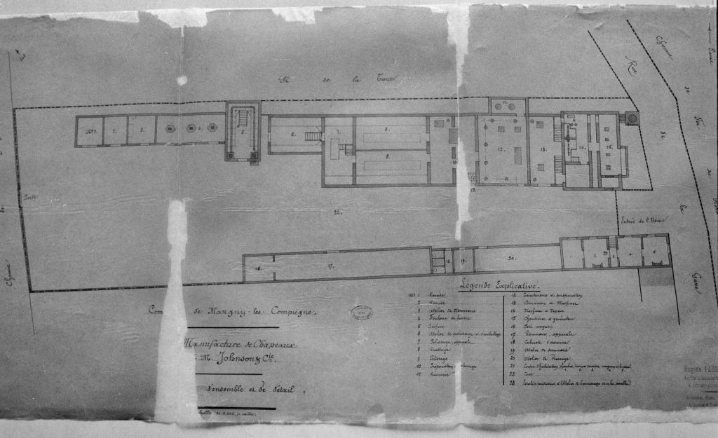 Scierie Delaplace, puis usine de chapellerie (fabrique de Chapeau-Melon) Moores et Cie, puis logements d'ouvriers (logements de cheminots) de la Compagnie des chemins de fer du Nord et usine de produits chimiques (carbonation de charbons) charbons André Lerouge, puis logements d'ouvriers (logements de cheminots) de la Compagnie des chemins de fer du Nord et usine Lesaffre et entrepôts de mélasse Fina, actuellement, association "Le Bord de l'Eau"