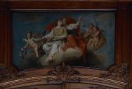 Deux tableaux (dessus-de-porte) : la Justice et la paix, le pouvoir et les arts ?