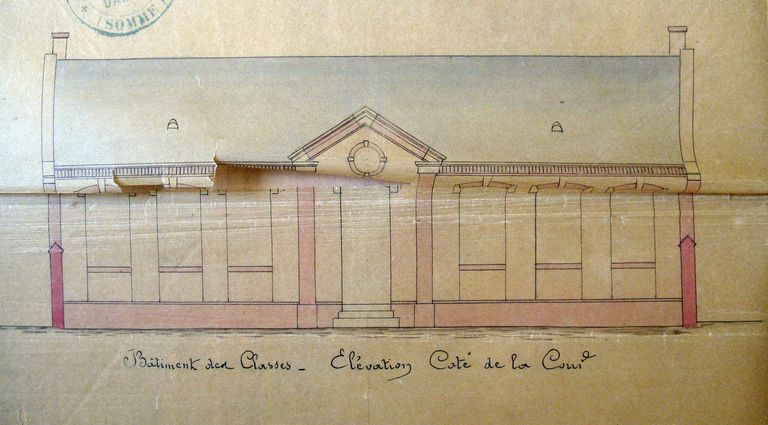 Ancienne école primaire de filles, actuelle école primaire mixte de Berteaucourt-les-Dames, dite école Léonard-de Vinci