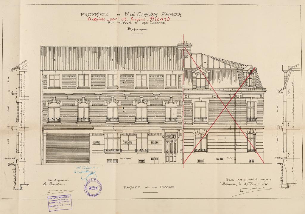 Immeuble à logements, ancienne maison et cabinet d'architecte d'Eugène Bidard et ses associés