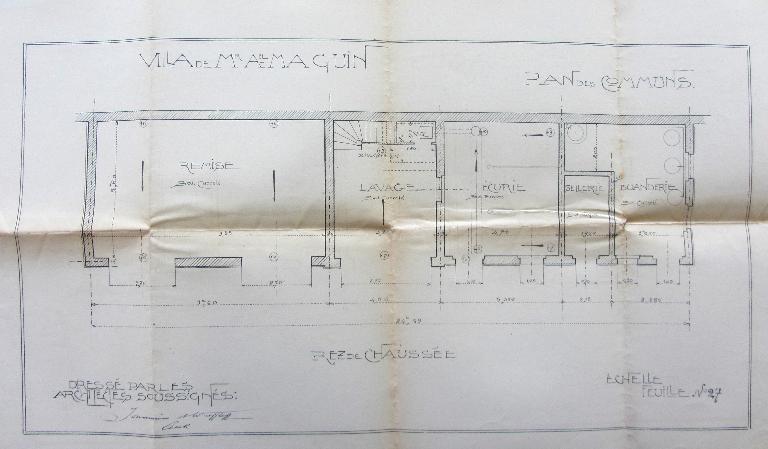 Ancienne villa Grand-Mère, devenue demeure de l'industriel Alfred Maguin, puis d'Abel Maguin, actuelle mairie de Charmes