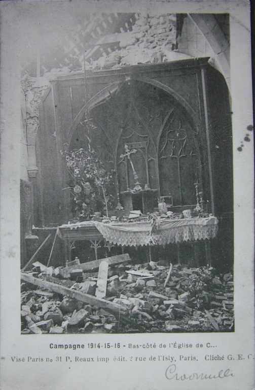 Les objets mobiliers de l'église paroissiale Sainte-Benoîte de Craonnelle