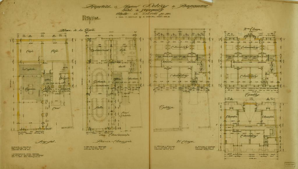 Ancien Hôtel Sheffield, propriété de M. Debras, puis coopérative agricole (vestiges)