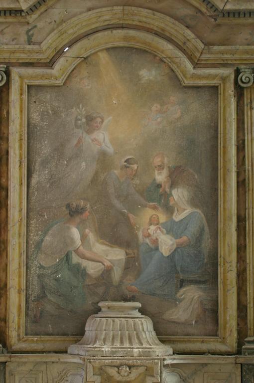 Tableau du maître-autel : Nativité