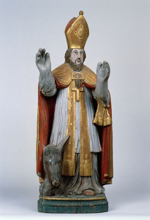 Statue (statuette) : saint Médard