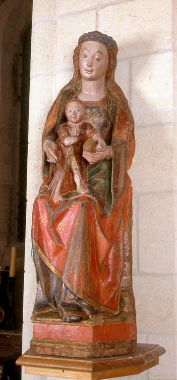 Statue (petite nature) : Vierge à l'Enfant