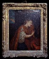 Paire de tableaux : Sainte Marie-Madeleine et le Baptême du Christ