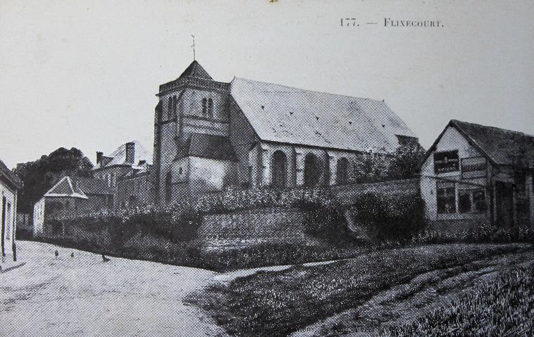 Ancien prieuré, puis église paroissiale Saint-Léger et ancien cimetière de Flixecourt