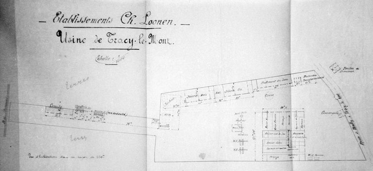 Les usines liées au travail du bois (scieries, usines de menuiserie, brosseries, papeteries et cartonneries) dans l'arrondissement de Compiègne