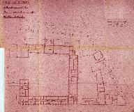 Plan de distribution générale du premier étage dressé par l'architecte Joseph Philippe, 2 octobre 1956 (Archives départementales du Pas de Calais ; 1 W 63781).