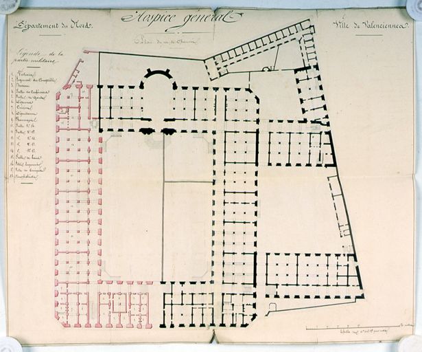 Ancien hôpital général de Valenciennes, dit hôpital du Hainaut, puis hospice et hôpital militaire (actuellement maison de retraite du Hainaut)