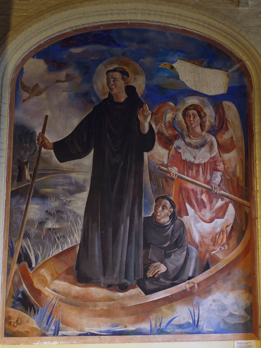 Peinture monumentale : saint Bertin et Ebertram