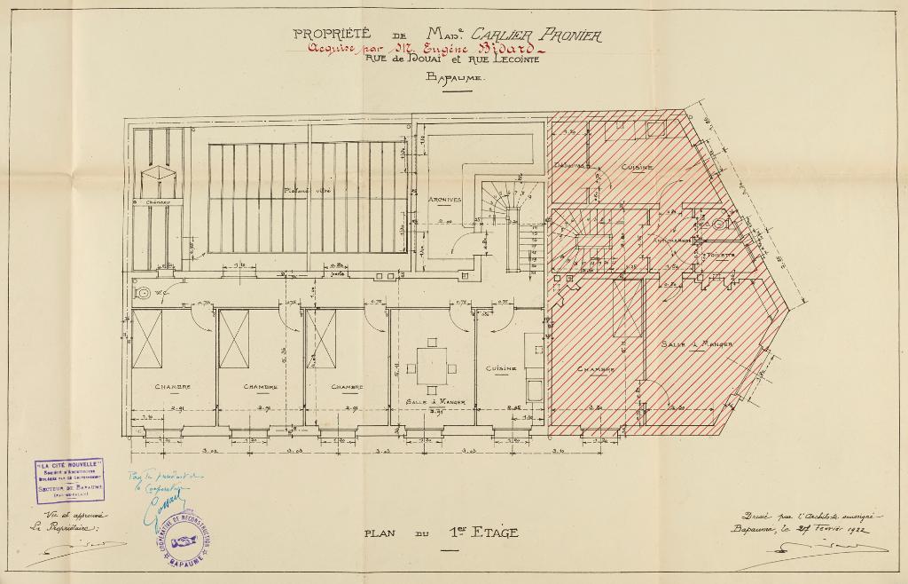 Immeuble à logements, ancienne maison et cabinet d'architecte d'Eugène Bidard et ses associés