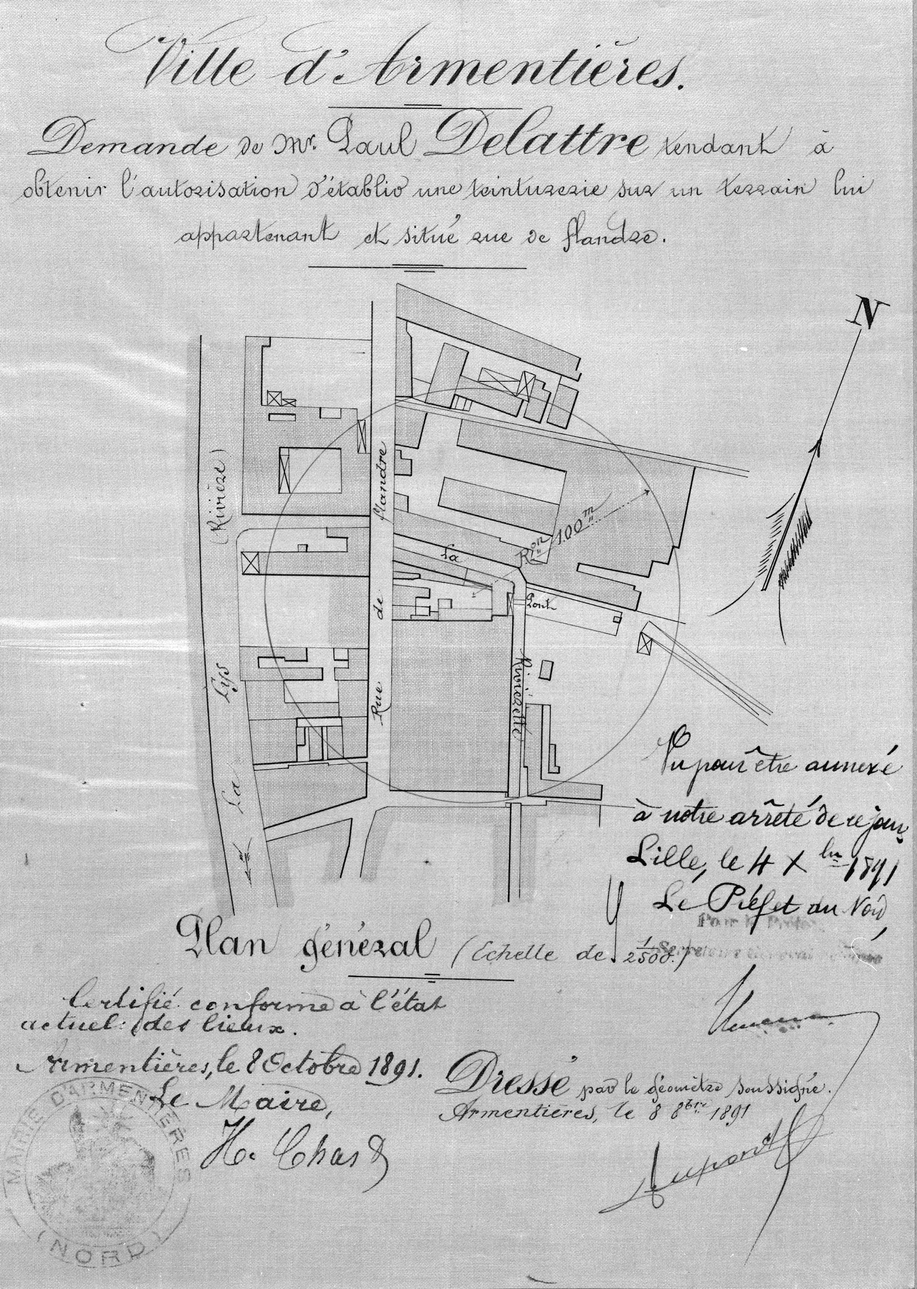 Usine de teinturerie Delattre, puis usine de confection Debosque, puis usine de chaudronnerie Manset (détruit)