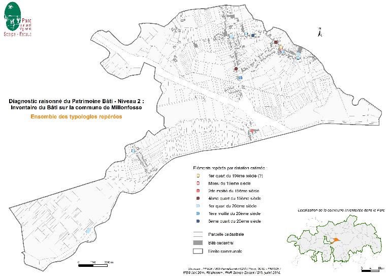 Le territoire communal de Millonfosse