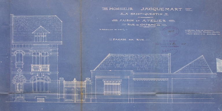 Ancienne broderie mécanique Lefèvre, broderie et dentelle mécaniques Jacquemart, actuellement usine de matériel électrique industriel SEIBO