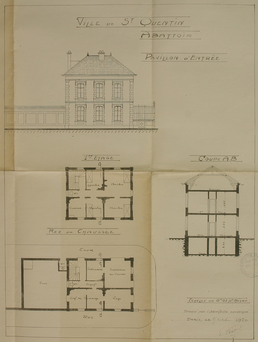 Ancien abattoir municipal de Saint-Quentin, actuellement établissements Bernier-Dupas