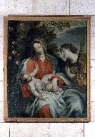 Tableau : Vierge à l'Enfant avec sainte Catherine d'Alexandrie (?)