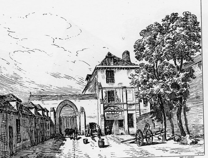 Ancien hôtel dit d'Espagny, puis couvent de Minimes, devenu tannerie Lecaron-Crépin, puis tissage de velours Darras, Villomont fils et Hubault