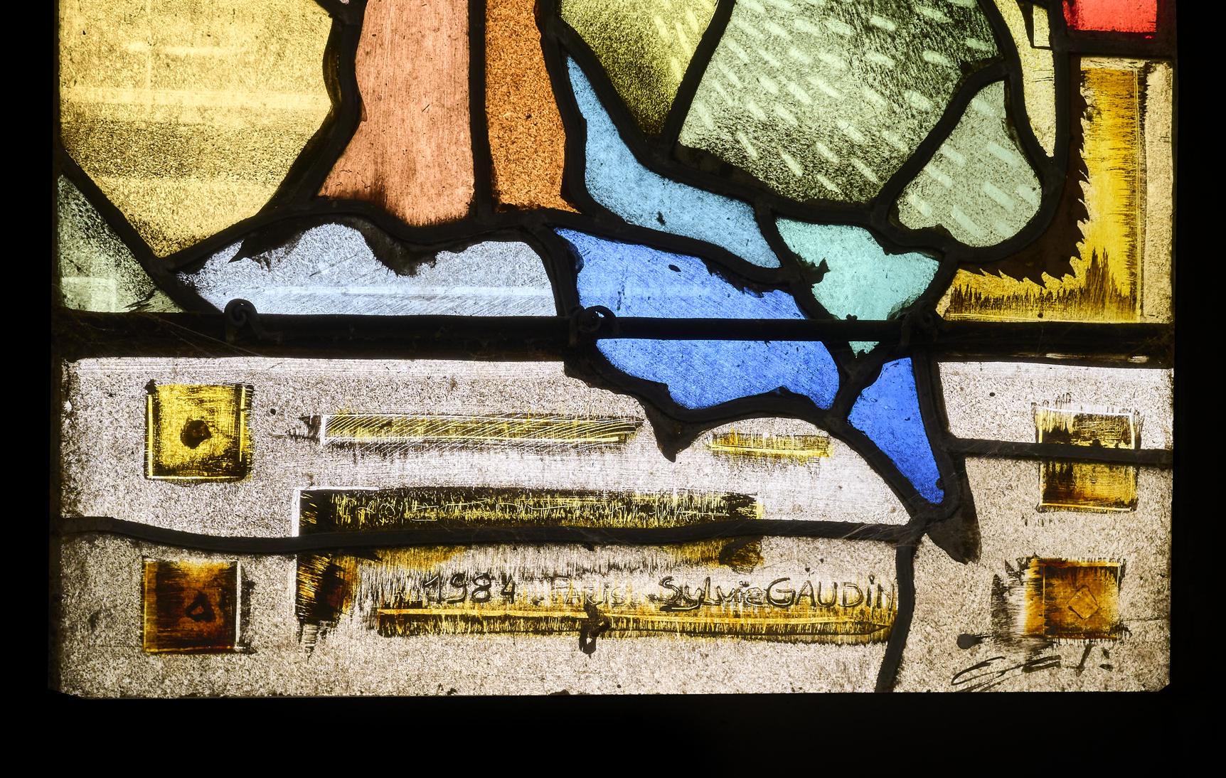 Ensemble des verrières du chœur et des chapelles latérales de l'église paroissiale Saint-Riquier