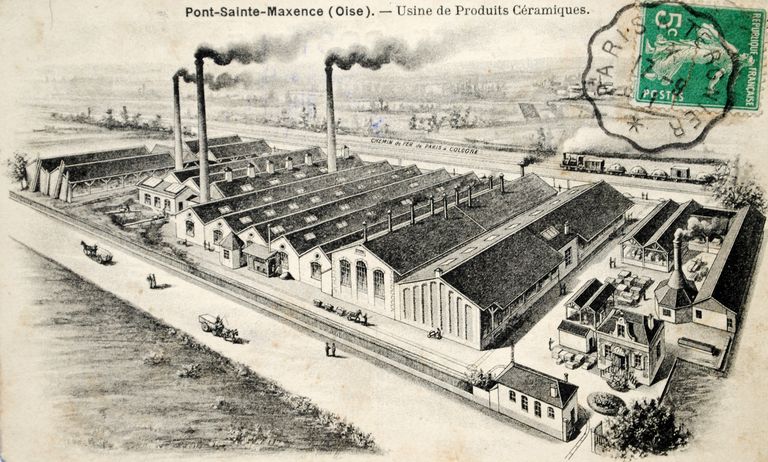 Ancienne usine de céramique Defrance, dite les Carreaux, puis Compagnie Générale de la Céramique du Bâtiment (Cerabati), puis usine de verre creux Saga Décor