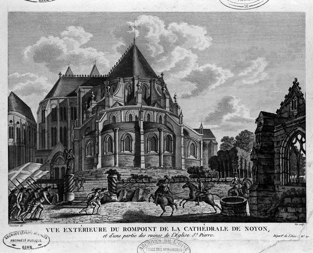Ancienne église paroissiale Saint-Pierre de Noyon et cimetière (détruits)
