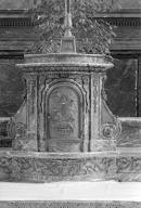 Détail de la porte du tabernacle, bronze doré, vers 1900, par Lesage.
