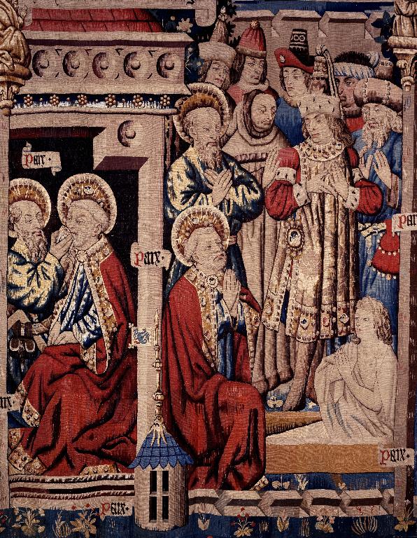Pièce murale : Scènes de la vie de saint Pierre en relation avec Théophile