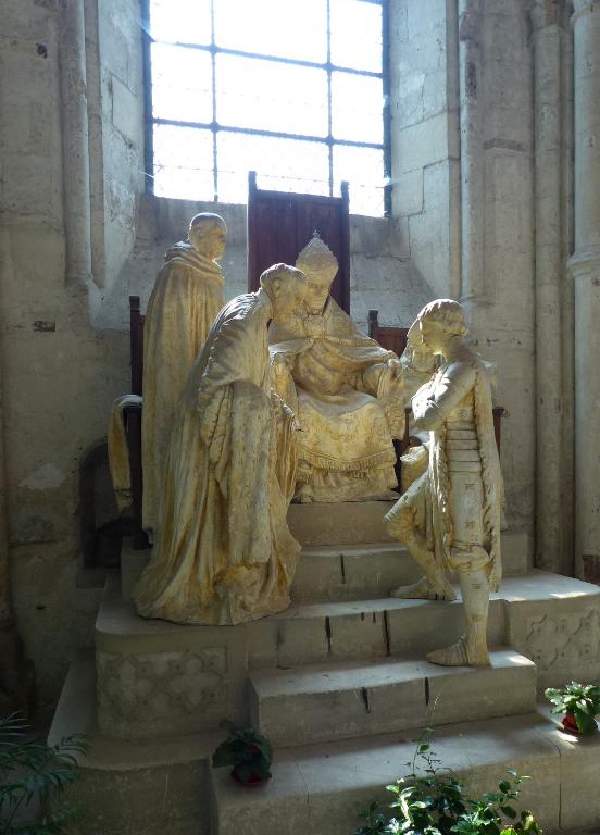 Groupe sculpté (grandeur nature) : la réhabilitation de Jeanne d'Arc