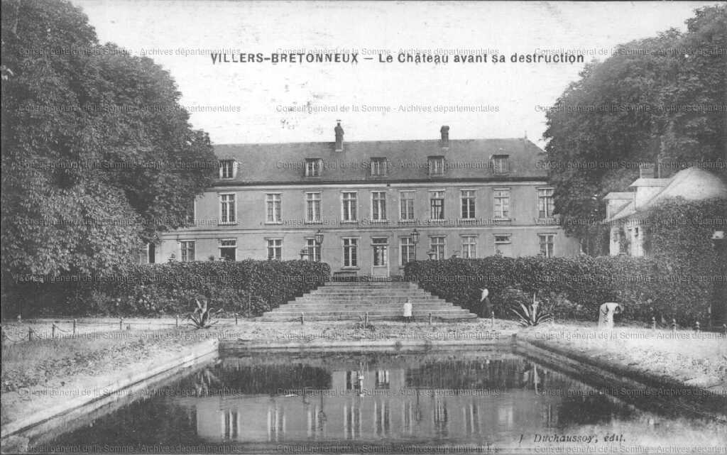 Ancienne demeure seigneuriale de Villers-Bretonneux, devenue demeure et filature Obry (détruit)