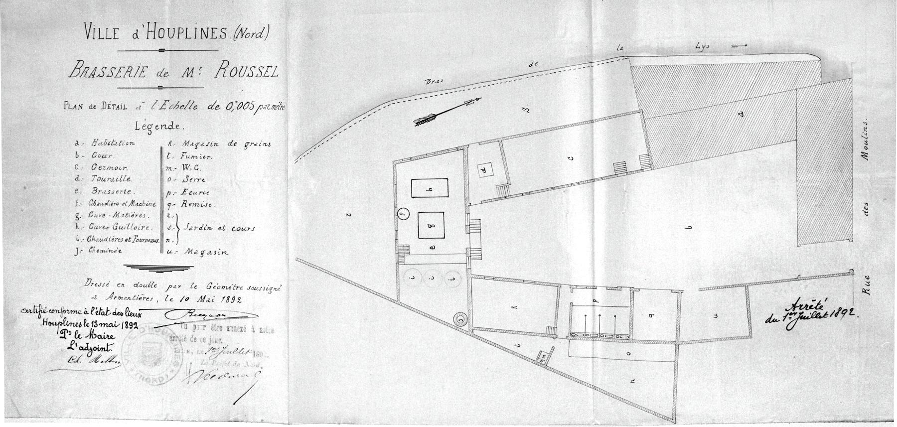 Brasserie et malterie Roussel, puis Roussel Frères, puis Roussel-Delobel fils, actuellement immeuble à logements