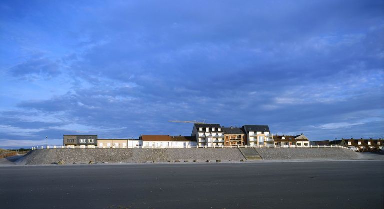 Le front de mer de la station balnéaire de Quend-Plage
