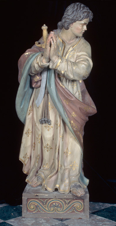 Ensemble des 2 statues du maître-autel : saint Gervais et saint Protais