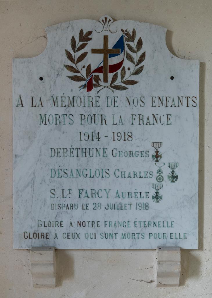Le mobilier de l'église Saint-Georges de Bonneleau