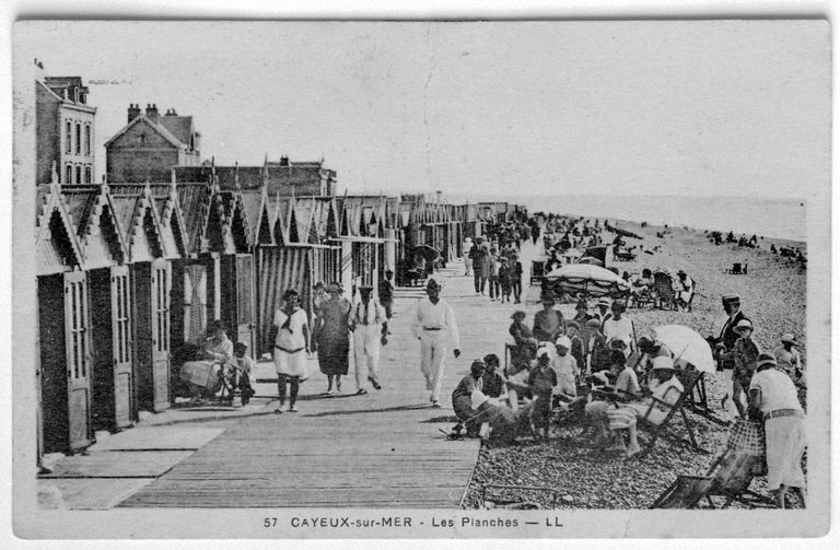 Cabines de bain de la plage de Cayeux-sur-Mer