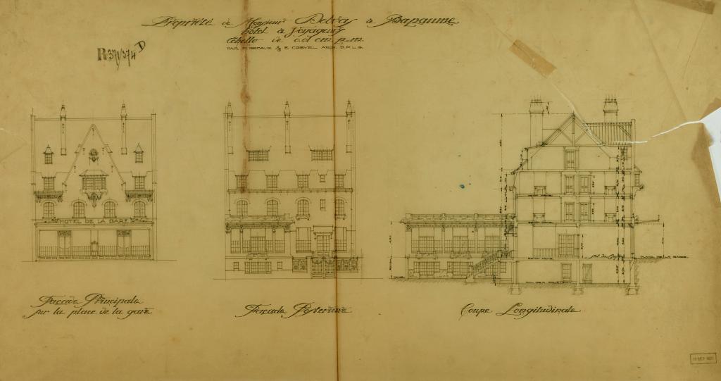 Ancien Hôtel Sheffield, propriété de M. Debras, puis coopérative agricole (vestiges)