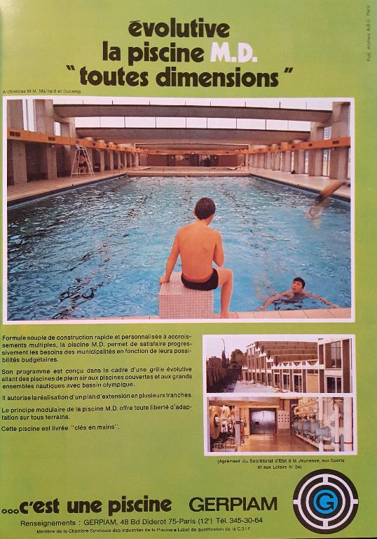 Les piscines des Trente Glorieuses